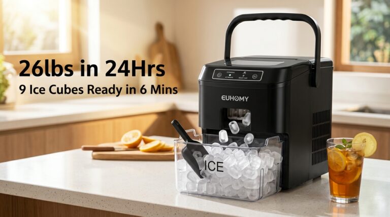A Practical Guide to the EUHOMY Countertop Ice Maker Machine with Handle